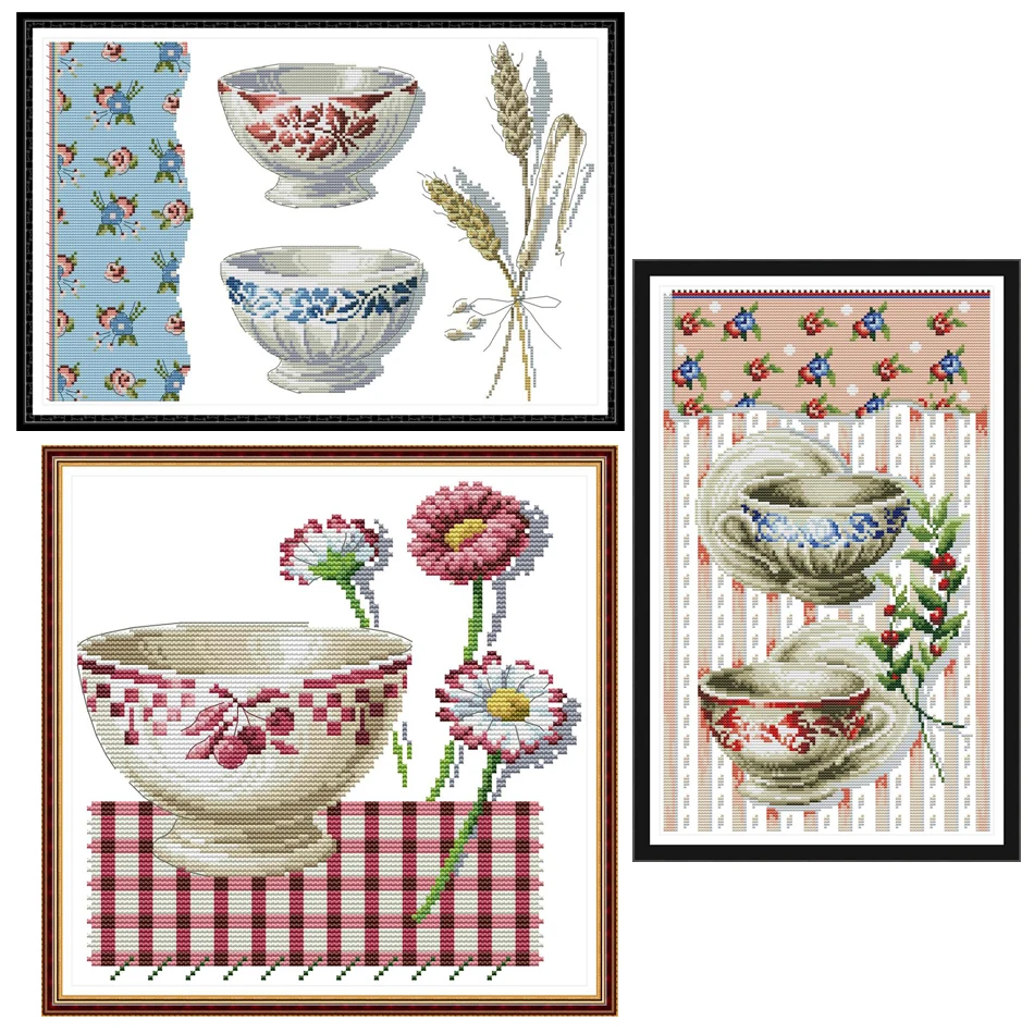 

Joy Sunday,Porcelain,cross stitch embroidery set,printing cloth embroidery kit,needlework,DIY China embroidery kit