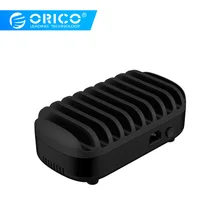 ORICO 10 Ports USB Charger Station With Holder For Mobile Phone Tablet 120W Output Max Intelligent Charger Bus