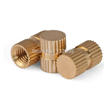 

200pcs M3*L Type B Brass Insert Nut / Blind hole type ,Embedded Injection Moulding Brass Knurled Round Nut