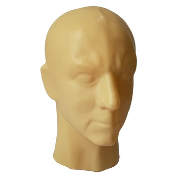 

Mould 3D Skin / Black latex human mask hood closed eyes fetish hood