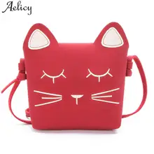 Aelicy, Высококачественная женская сумка с мультяшным принтом, Женская мини-сумка через плечо из искусственной кожи, сумка-мессенджер для девочек
