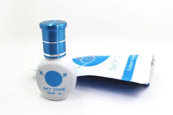 

Free Shipping Newest Sky Zone Glue for Eyelash Extensions Low Irritation Fume Suit for Sensitive Eye 1 bottle/lot 10m/bottle