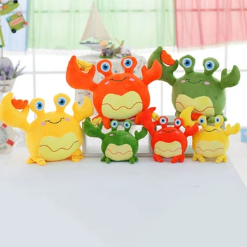 

Cute Cartoon Animal Crab Stuffed Plush Dolls Toys For Baby Home Bedroom Cute Plush Toys Decoration 2 Sizes Kids Gift