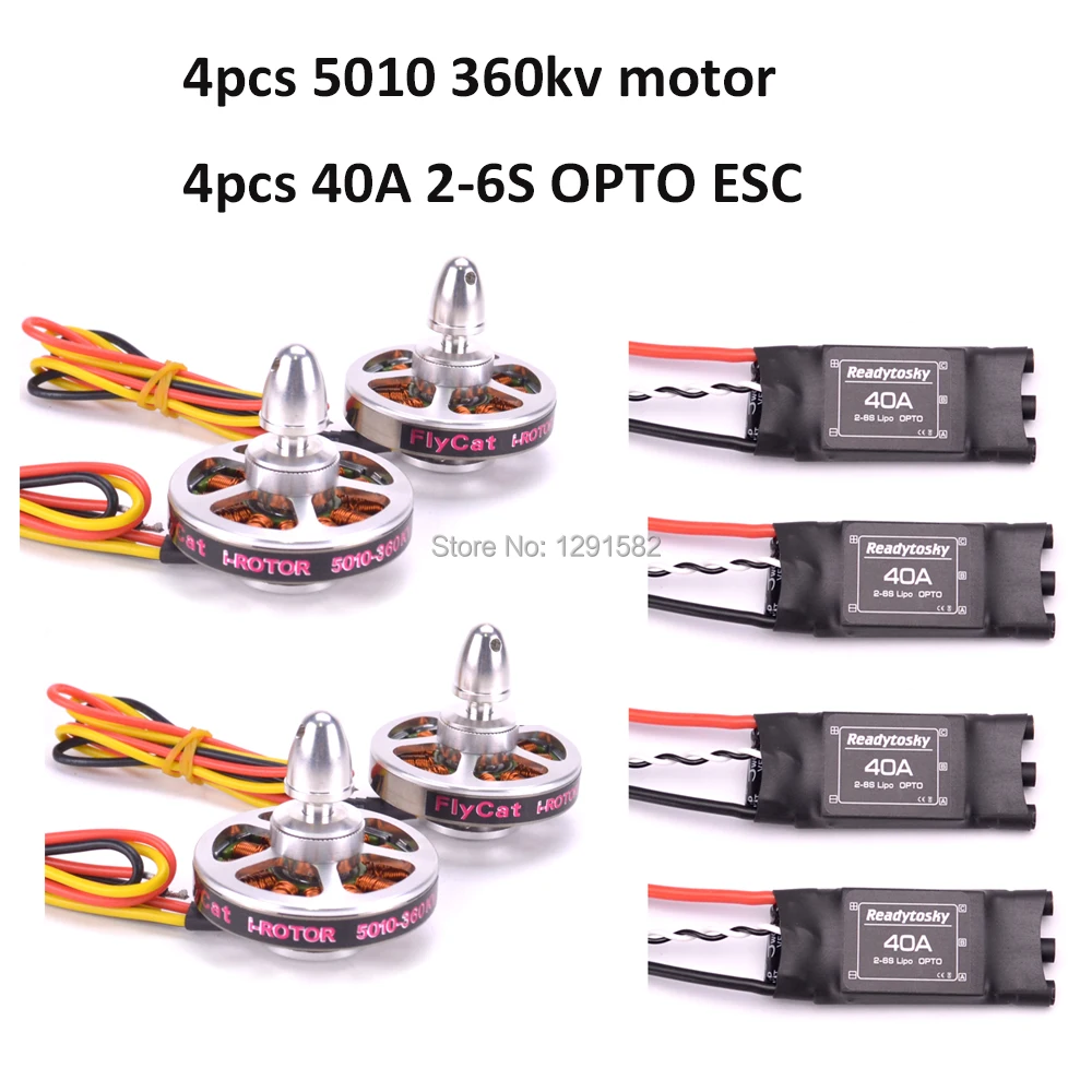 5010 360kv / 750kv бесщеточный двигатель Readytosky 40A ESC OPTO 2 6S для квадрокоптера ZD550 ZD680|Детали