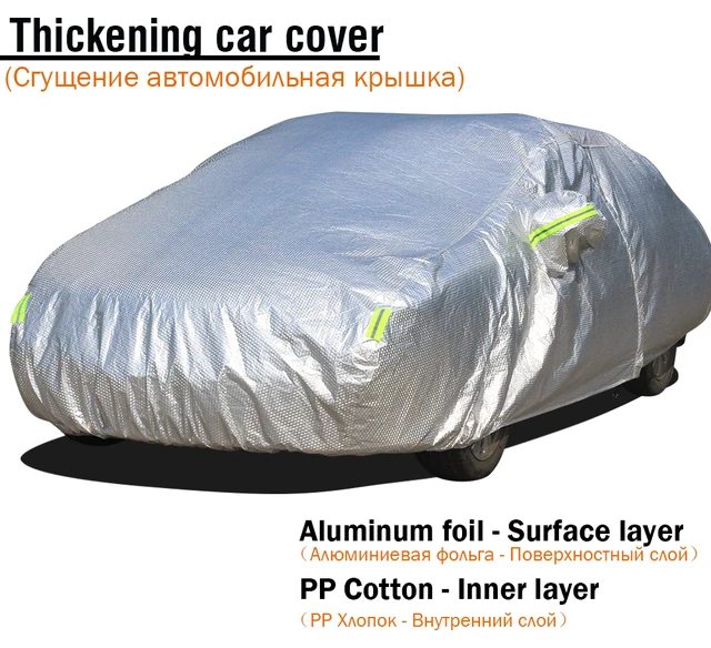  Car Cover Compatible with Dacia Duster Logan Mcv sandero  Outdoor car Cover 100% Waterproof Windproof dust-Proof Anti-Snow  All-Weather Protection (Color : Silver, Size : Sandero) : Automotive