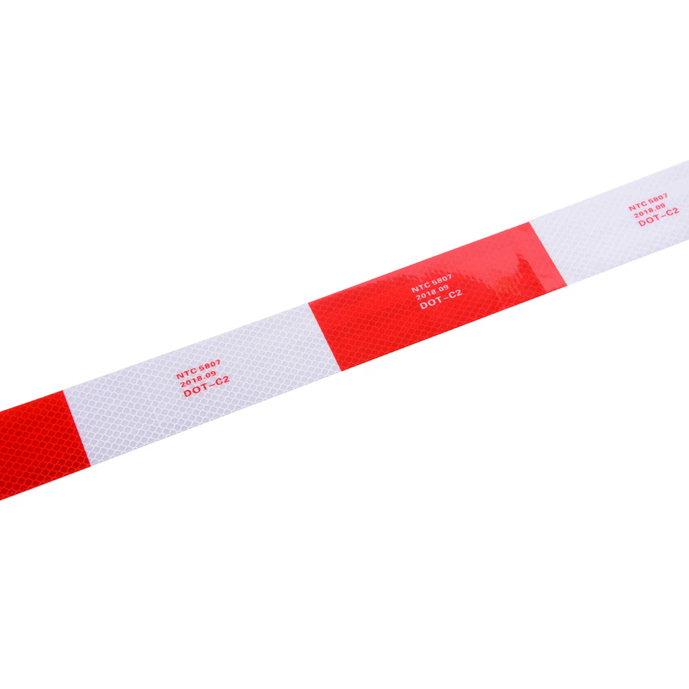 " x 150" DOT-C2 светоотражающая лента безопасности " Красный 6" белый для грузовика прицепа почтовый ящик печатное слово NTC5807