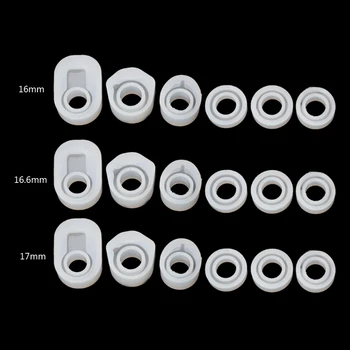 

6Pcs DIY Rings Silicone Mold Jewelry Pendant Rings Resin Casting Circle Mould