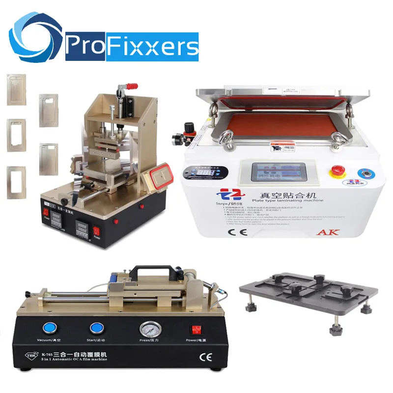 

Mobile Phone Repair Set 5 in 1 Frame Laminator Machine+Laminator Machine+3 in 1 OCA Film Machine+Universal Align Mould