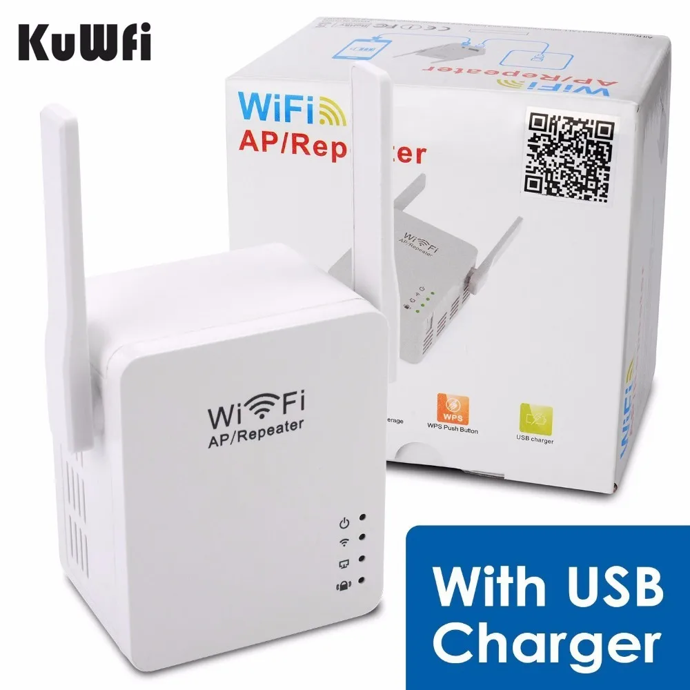 KuWFi USB Wi-Fi ретранслятор Wi-Fi диапазон расширитель Wi-Fi с микро-USB2.0 Порты и разъёмы 5 V/2A Поддержка Booster и возможность работы в режиме AP(как точка доступа EU/US/UK штепсельная вилка австралийского стандарта