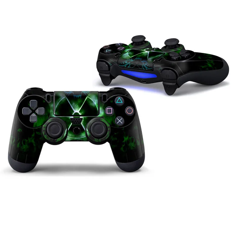 3 Синий череп Защитная крышка наклейка для PS4 контроллер кожи для Playstation 4 наклейка аксессуары - Цвет: 3