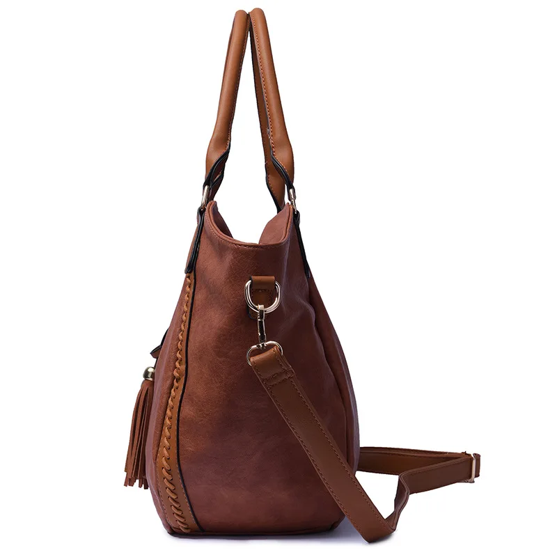 2018 Women S Fringed Hobo Sling Bag Office Shoulder Casual Large 2018 Women S Fringed Hobo Sling Bag Office Shoulder Casual Large Tassel Pu Leather Totes Handbag Fossil Purse In Bags From Luggage On
