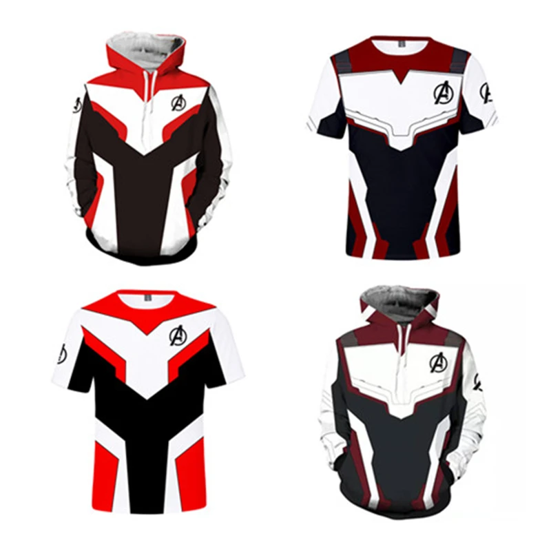 

New Avengers Quantum Warrior Children Adult Multicolor Robe Ultimate Combat Hoodie Zipper Short Sleeve Men And Women