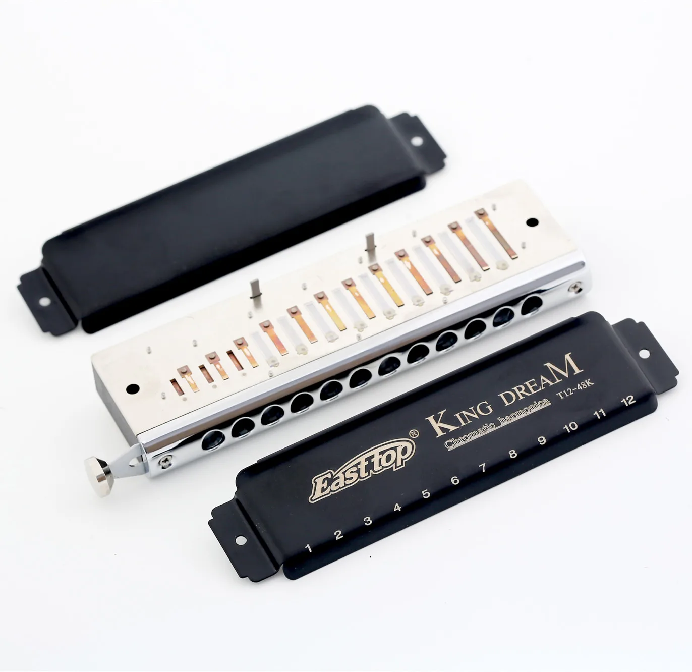 12-hole Key C chromatic harmonica