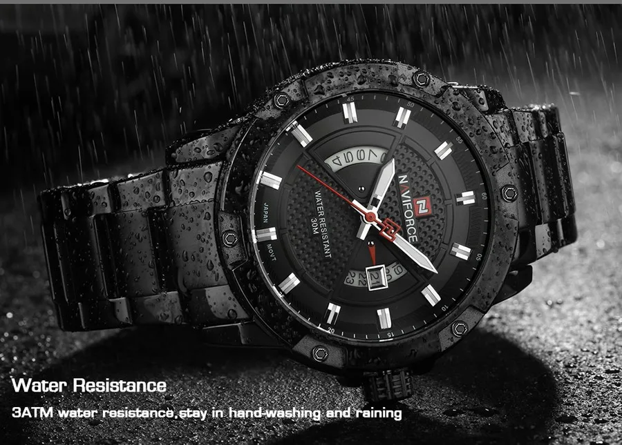 NAVIFORCE Топ люксовый бренд мужские спортивные часы мужские повседневные полностью Стальные наручные часы с датой Мужские кварцевые часы relogio masculino