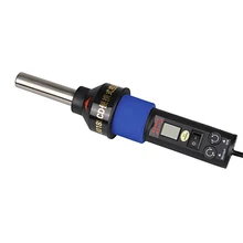 Высокое качество 220 в 450 градусов ЖК Регулируемая электронная Тепловая пушка IC SMD станция для распайки BGA с 4 насадками EU plug