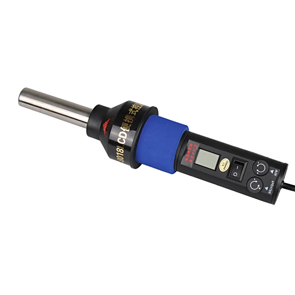 

High Quality 220V 450 Degree LCD Adjustable Electronic Heat Hot Air Gun IC SMD BGA Desoldering Station with 4 Nozzles EU plug