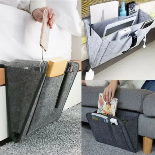 Textiles del hogar Accesorios de cama Sede noche Caddy estante para cama  sofá portátil bolsa almacenamiento colgante reposabrazos con bolsillos  organizador de sofá silla para mando a distancia teléfono gafas libro  revista