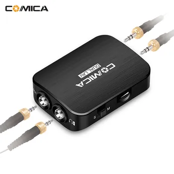 

COMICA Dual-head Lavalier Lapel Camera Microphone Clip-on Smartphone Mic for Canon Nikon Sony Camera Camcorder PC for GoPro 4/3