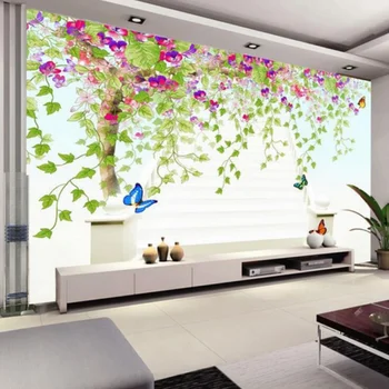 

Custom Photo Wall Paper 3D Flower Vine Tree HD Large Wall Painting Wallpaper Modern Living Room Bedroom Non-woven Wallpaper