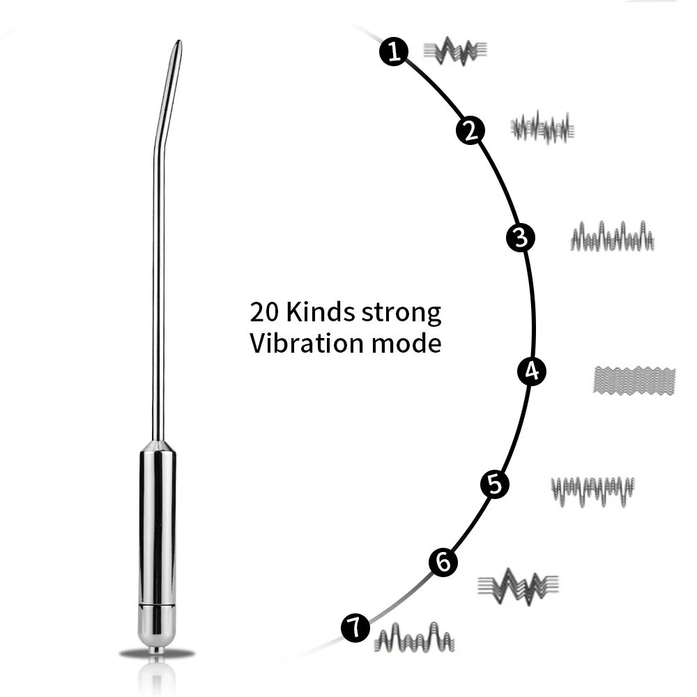 Günstig Harnröhren Vibrator Katheter Männlichen Penis Plug Sound Dilatatoren Katheter Harnwege Rohr Bahre Harnröhren Anreger Perlen Sex Spielzeug