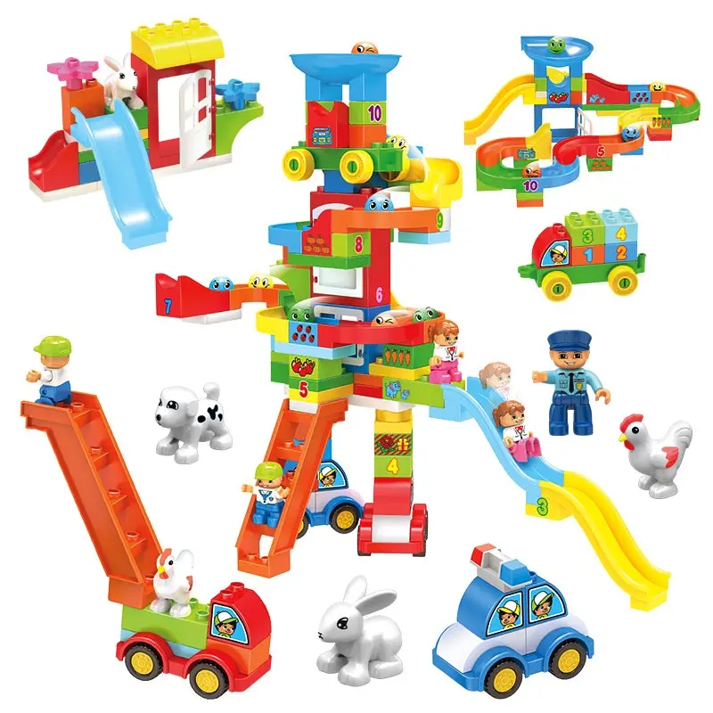 

Amusement Park Slideway Building Blocks Playground Set Suit for LegoINGS DIY Figures Bricks Toys for Children