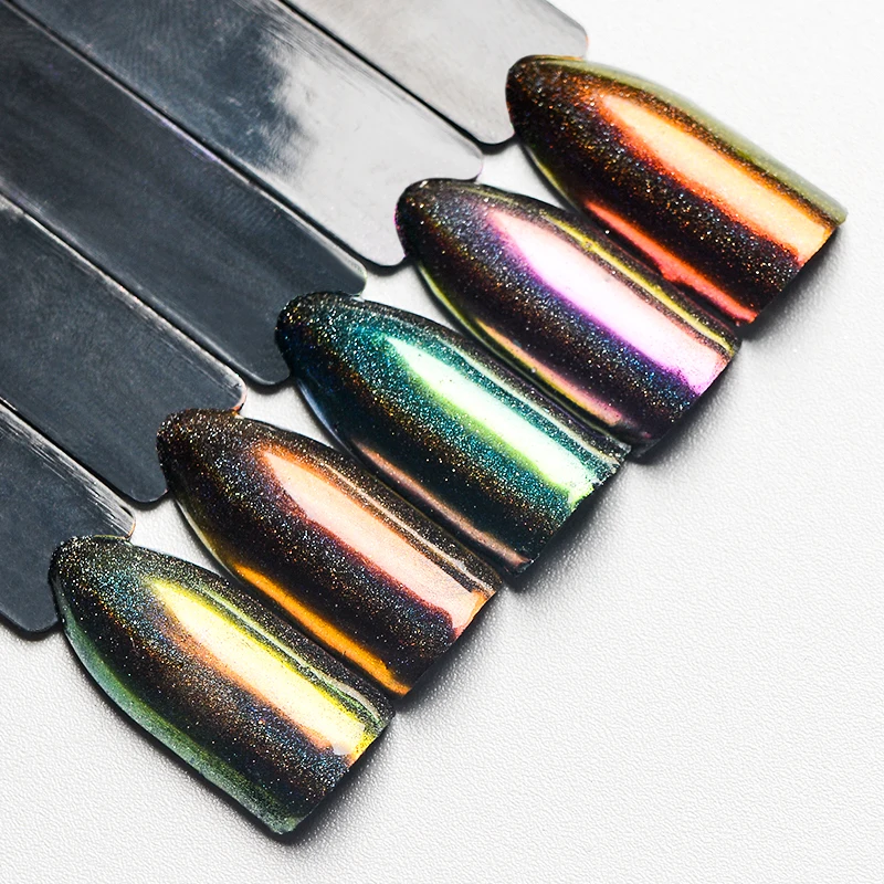 

Mtssii Mirror Nail Glitter Chrome Nail Art Pigment Shell Dazzling Holographic Powder Laser Manicure Nail Art Decoration Dust
