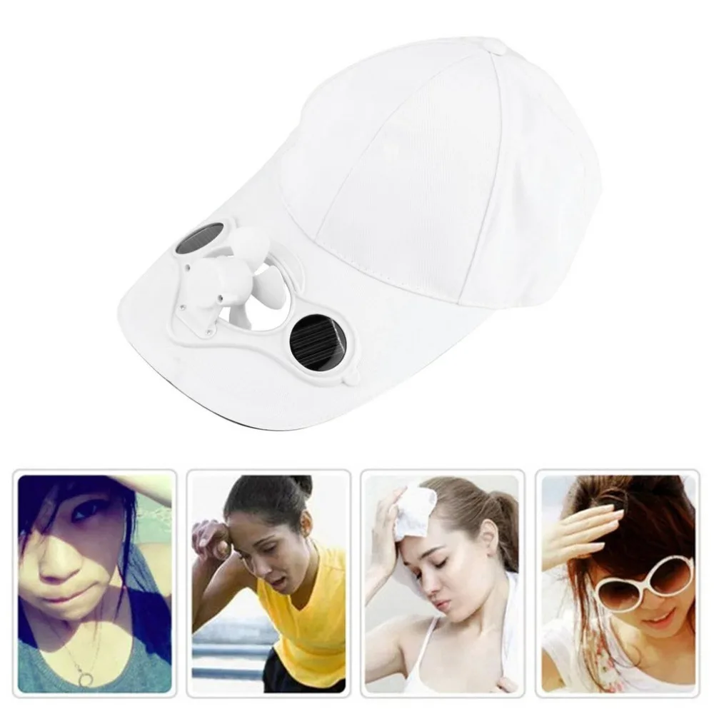 

Air Cool Fan Hat Cap With Solar Sun Power Cool Fan For Cycling Energy Save No Batteries Required Fishing Summer Sport Outdoor