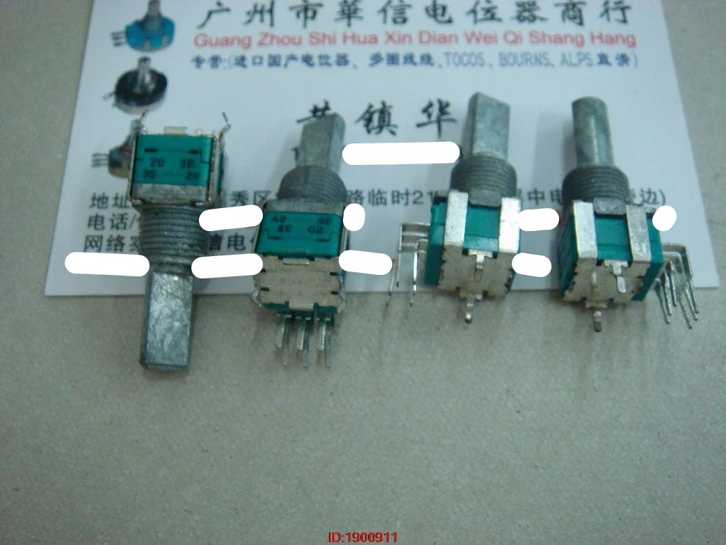 

1pcs/lot ALPS 09 Vertical double potentiometer B20K 20MMF thread 9MM