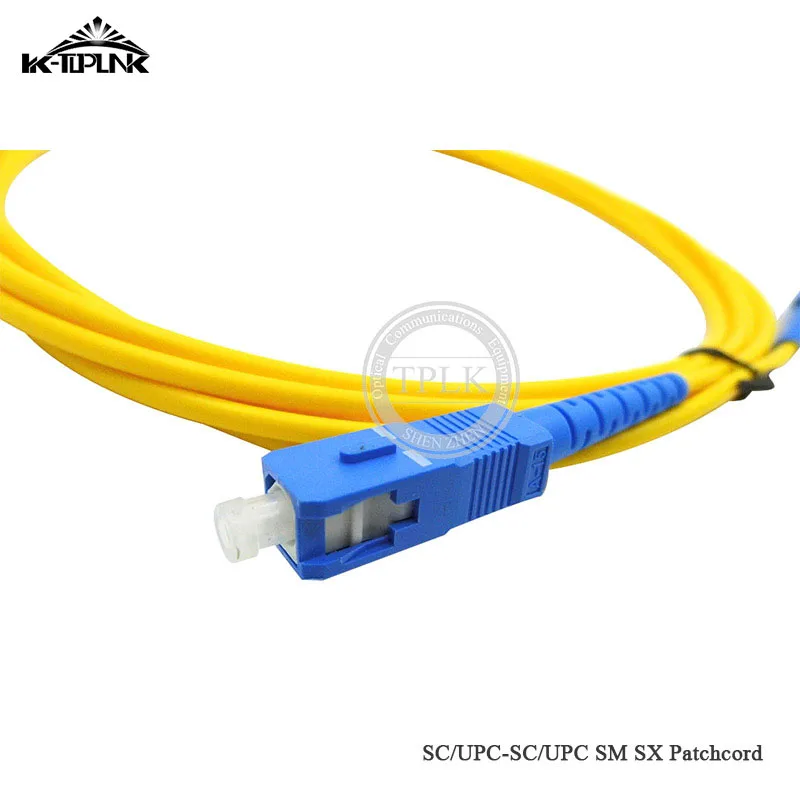 3 м 10 шт./лот SC-UPC patchcord Simplex 2,0 мм ПВХ SM волоконно-оптический кабель, патч-корд оптоволоконный провод SM SX SC кабель