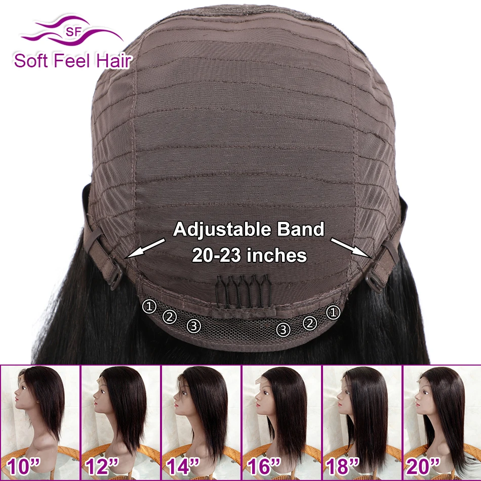 Soft Feel Hair 4*4 Омбре блонд Кружева Закрытие парик 1B/27 человеческие волосы Закрытие парики для черных женщин Remy бразильский парик Средний часть