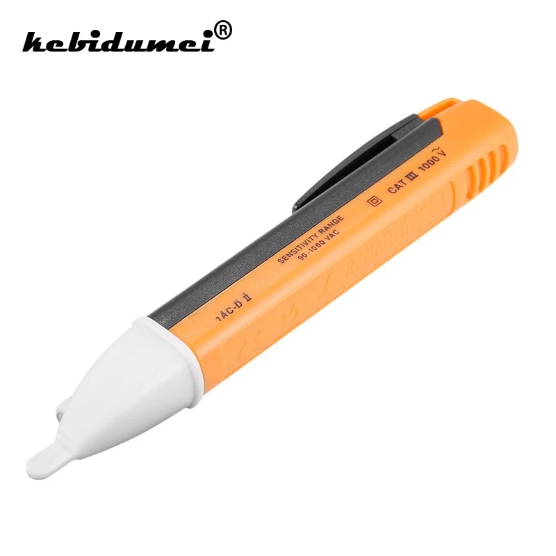 

kebidumei New LED AC Voltage Detectors Tester Sensor Non Contact Induction Electric Pen LED Display 90-1000V Current measuring