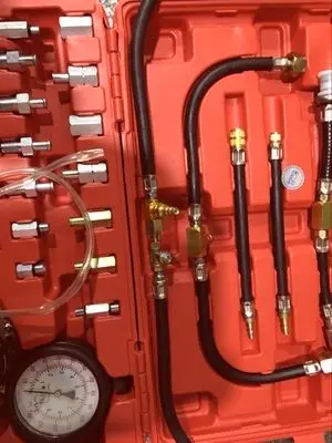 TU-443 Deluxe Manometer Fuel Pressure Gauge Engine Testing Kit Fuel Injection Pump Tester-13