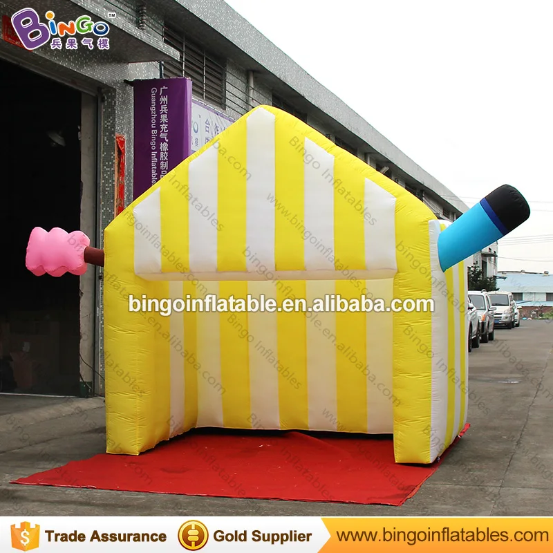 3*2 meters portable Inflatable ice cream house tent booth toy tentin