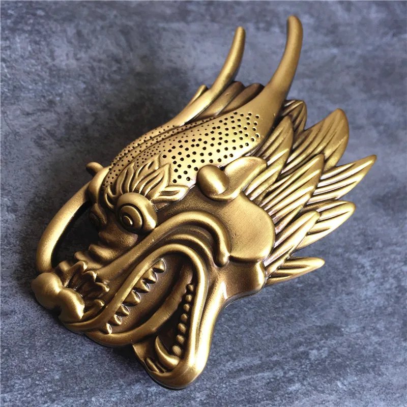 Big Dragon Head Belt Buckle (6)