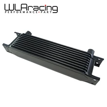 WLRING STORE- New Style Aluminum Universal Engine transmission AN10 Oil Cooler 10rows Black WLR7010- 2BK