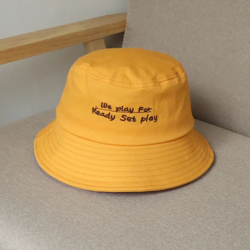 Новая японская Рыбацкая шляпа с вышитыми буквами для мужчин и женщин, летняя Солнцезащитная шляпа в Корейском стиле для отдыха, Солнцезащитная Плавательная шапочка
