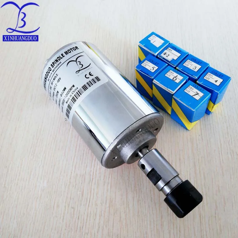 

48V 200w motor air cold cnc engraving machine spindle spindle DC motor CNC engraving machine + ER11 chuck (1mm-7mm)