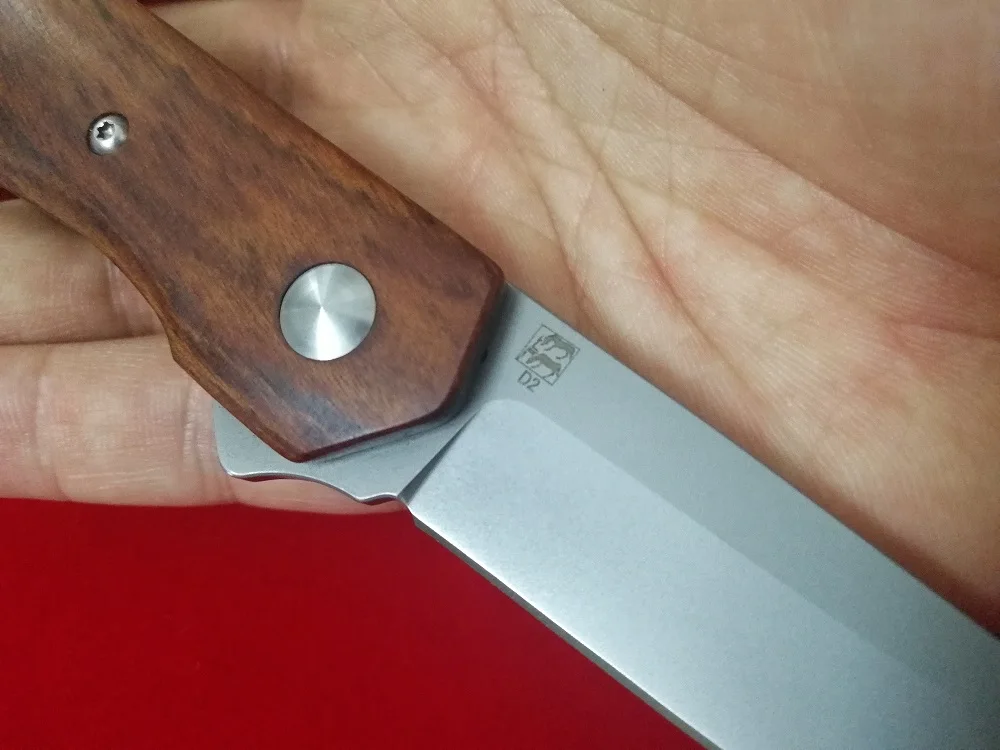 Johnnyjamie KWAIKEN III C11WD Тактический Столовые Приборы Складной деревянная ручка для ножа D2 Сталь лезвие шариковый подшипник Системы выживания Ножи s инструмент