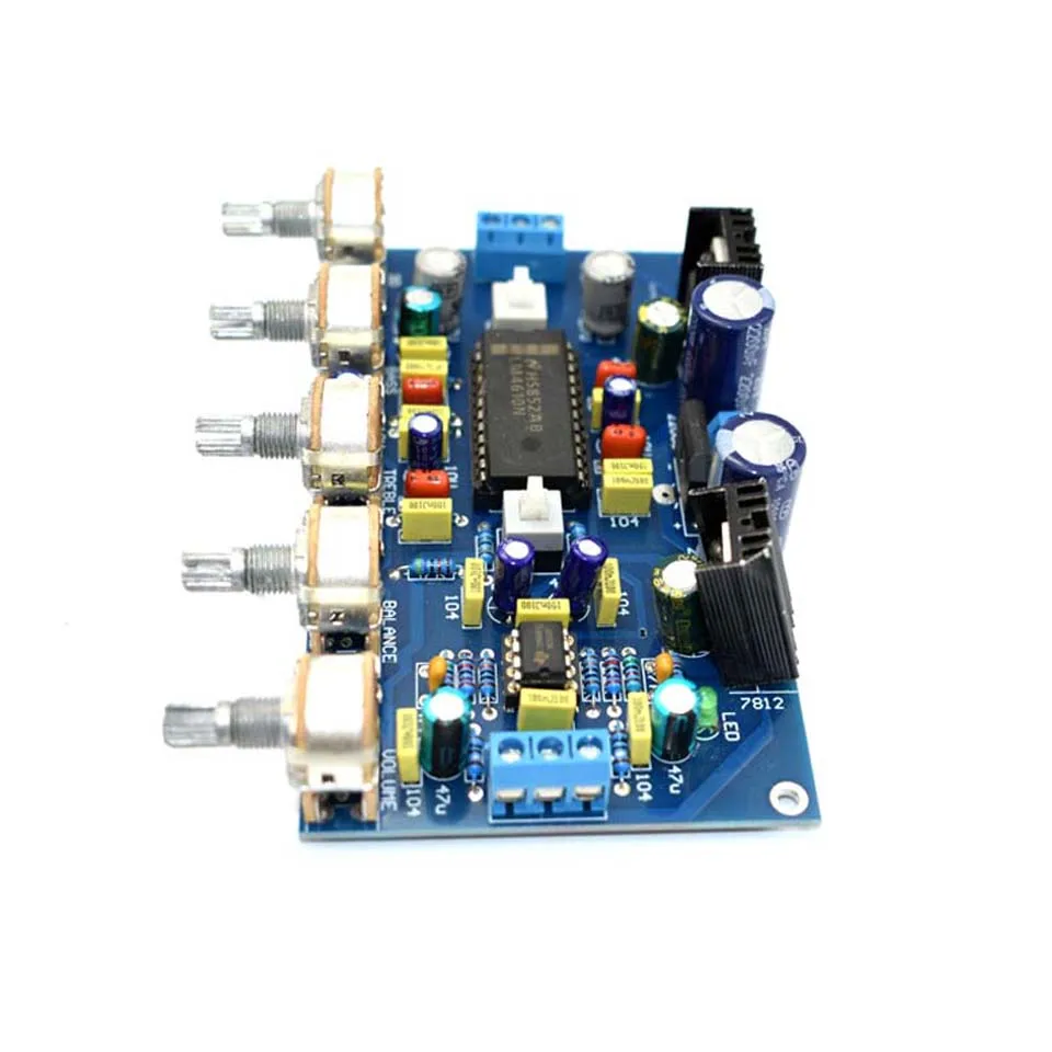 Lusya DIY Аудио Цифровой усилитель доска LM4610 мощность сабвуфера 2 канала предусилитель усилитель тональности доска LM4610+ NE5532 D3-006