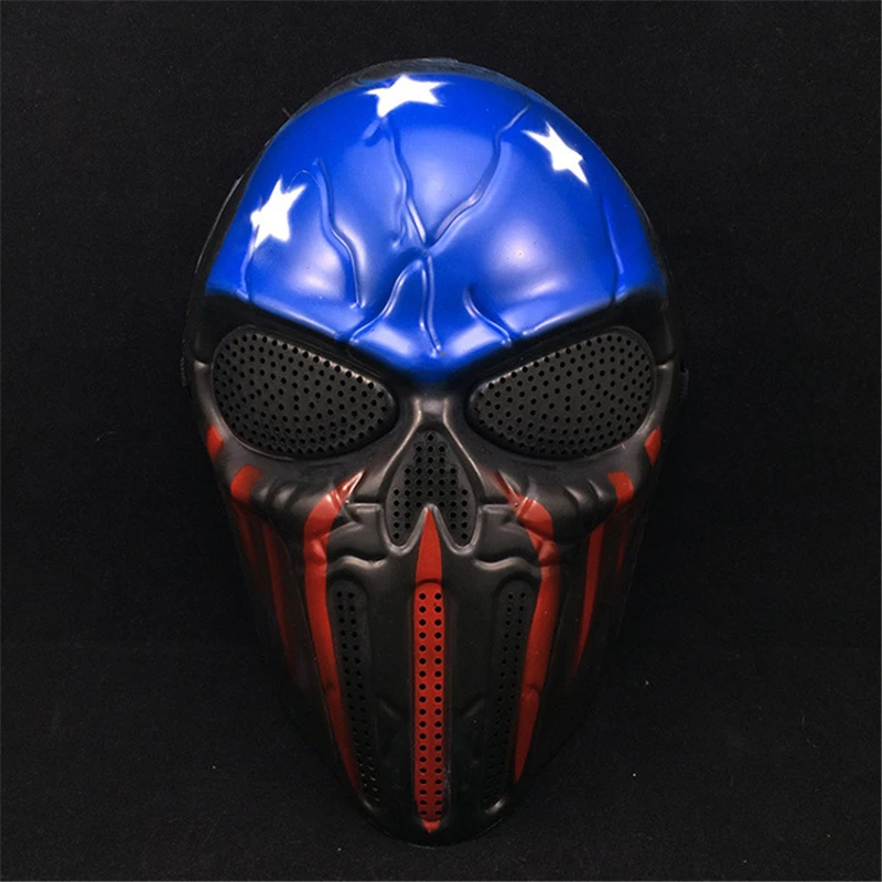 ANGRLY Новая страшная маска для улицы Военная военная игра Пейнтбол Балаклава для страйкбола главный череп защита полное лицо Хэллоуин Вечерние Маски