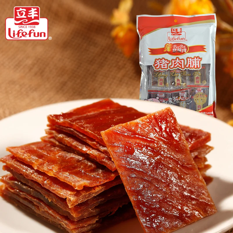 Li Feng old Chinese pork jerky 148g Jingjiang specialty dried pork meat