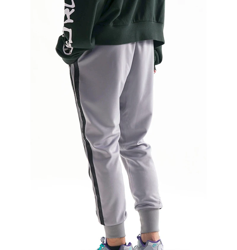 Мужские брюки для фитнеса мужские повседневные Хип-хоп брендовые штаны мужские модные хлопковые полосатые джоггеры спортивная одежда# RDWUM
