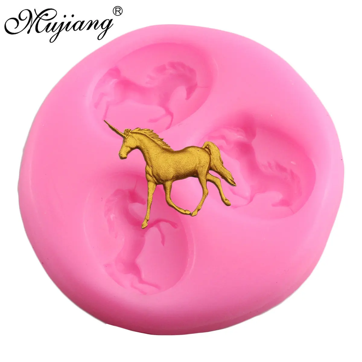 

Mujiang Unicorn Silicone Mold Baby Birthday Fondant Cake Decorating Tools Unicornio Candy Chocolate Gumpaste Polymer Clay Moulds