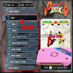3D Pandora's Box 6 jamma доска 1300 в 1 pcb может добавить дополнительные 3000 игры Поддержка ФБА MAME PS1 для аркада машины кабинет
