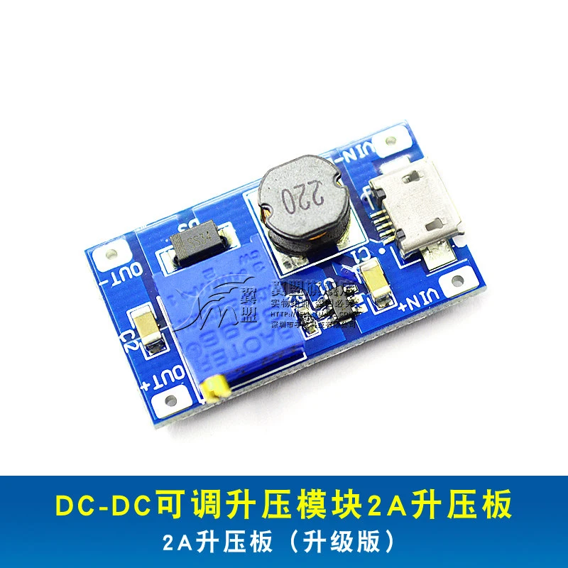 

DC-DC Step Up Converter Booster Power Supply Module Boost Step-up Board Output 2A 2/24V to 5/9/1 For Arduino