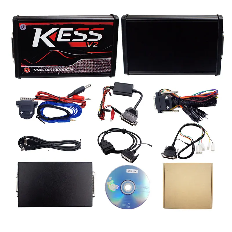 Онлайн V2.47 EU Red Kess V2 V5.017 OBD2+ K-TAG KTAG V7.020 2,25+ Fgtech 0475+ светодиодный BDM Рамка+ 22 шт. адаптер для настройки ЭКЮ программист