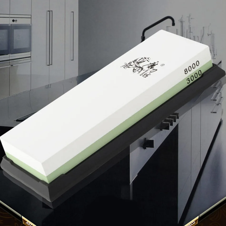 3000/8000 Grit Combination Corundum Dual sided Whetstone Sharpening