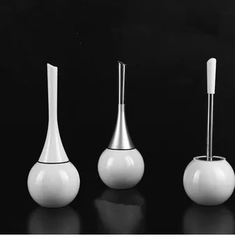 

1PC New Creative Toilet Brush ABS Toilet Brush Holder White Toilet Brush Holder Black Bathroom Accessories OK 0179