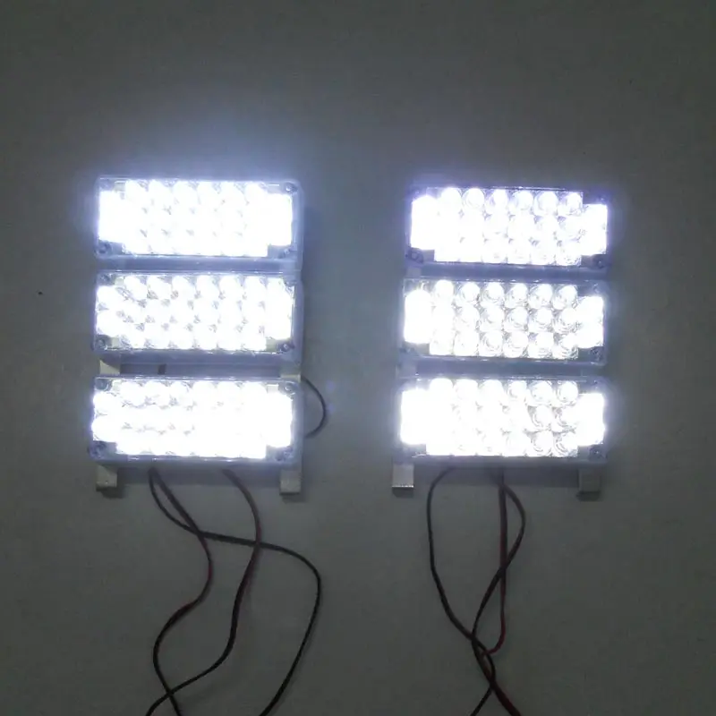 

FUGSAME Car Truck 6x22 132LED Bright Flashing Blink Grill Lamp Strobe Lights 6*22 LED Red Blue White Green Amber Yellow
