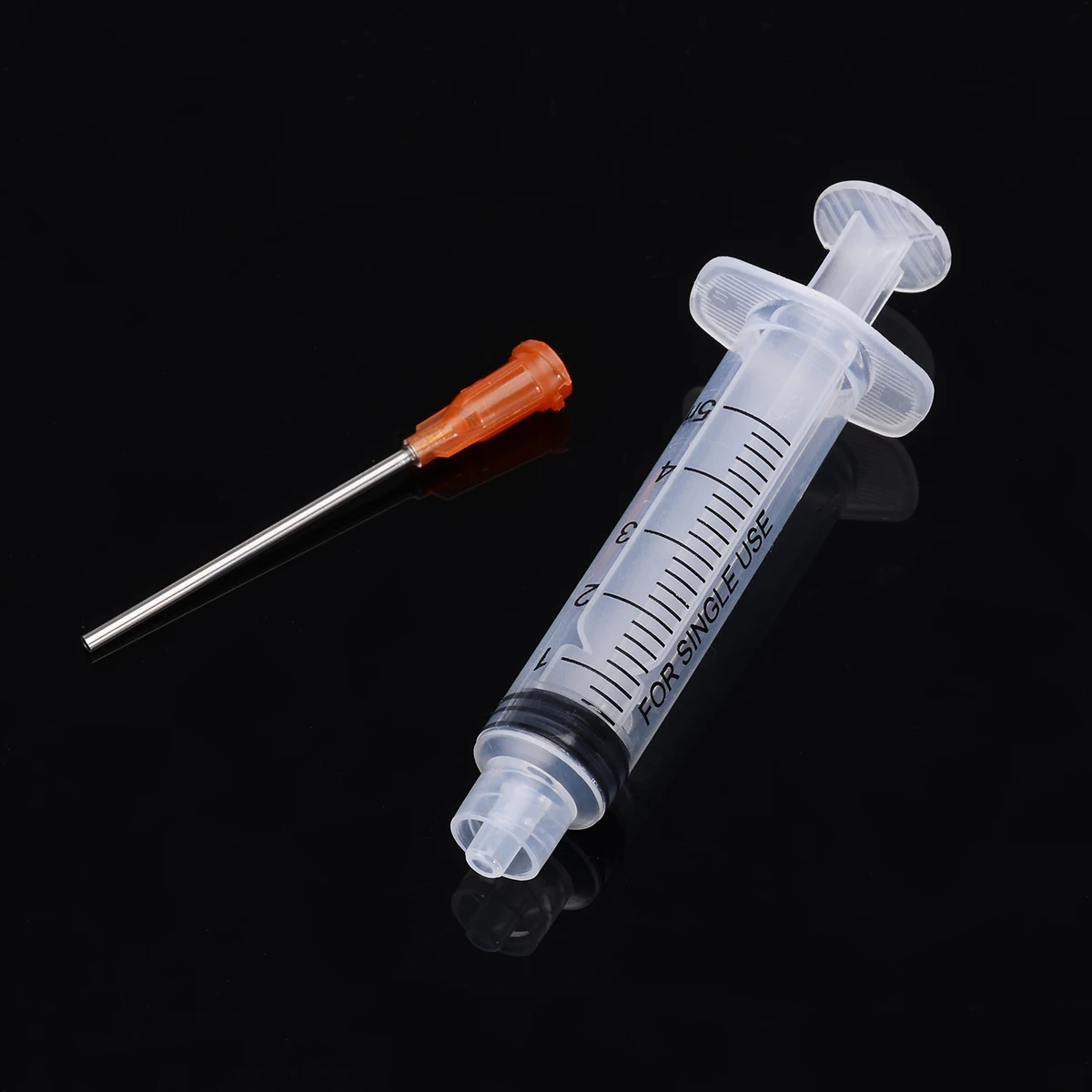 5PCS 5ml Industrial Dispensing Syringe Crimp Sealed Needle Tips For Glue Oil Ink Syringes Measure Tool Supplies
